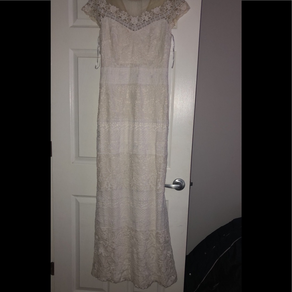 Tadashi Shoji Bridal maxi wedding dress